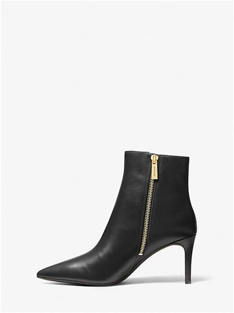 alane flex bootie michael kors|Alina Flex Leather and Logo Ankle Boot .